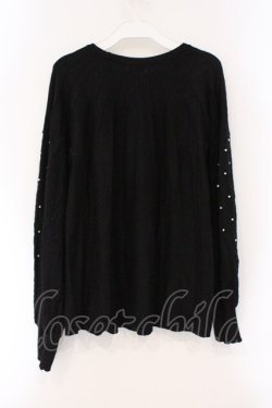 画像3: axes femme / パール付ボリューム袖ニット F クロ O-26-03-29-031-AX-TO-YM-OS