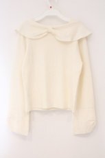 画像3: axes femme / 雪桜刺繍オフショル風ニット  オフシロ O-26-03-31-036-AX-TO-IG-ZT657 (3)