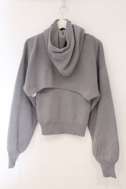 画像3: axes femme / バラクラバ風ニット&タンク  グレー O-26-03-31-037-AX-TO-IG-OS