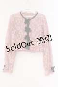 DearMyLove / レースフリルカーディガントップス M ピンク O-26-03-31-005-EL-TO-IG-OS