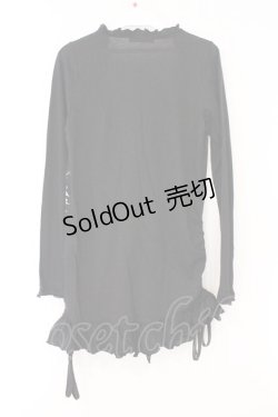 画像4: BPN / サイドドロストフリルカットカーディガン M ブラック O-26-03-31-040-GO-TO-OW-OS