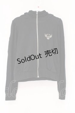 画像1: PEACE NOW / ウイングクラウン刺繍ZIPパーカー M ブラック O-26-03-31-042-PU-TO-OW-OS