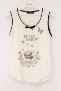 PEACE NOW / ローズプリントタンクトップ M オフホワイト O-26-03-31-043-PU-TO-OW-OS