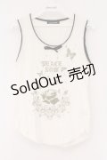 PEACE NOW / ローズプリントタンクトップ M オフホワイト O-26-03-31-043-PU-TO-OW-OS