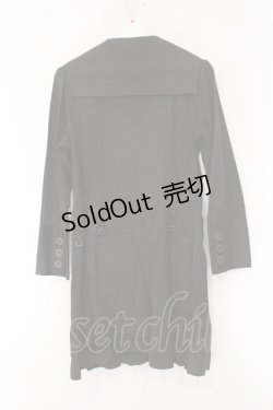 画像4: PEACE NOW / セーラーロングジャケット※状態難※ M ブラック O-26-03-31-046-PU-CO-OW-OS