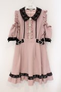 DearMyLove / キラキラビジューオフショルフリルワンピース M ピンク×クロ O-26-03-31-006-EL-OP-IG-OS