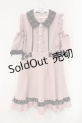 DearMyLove / キラキラビジューオフショルフリルワンピース M ピンク×クロ O-26-03-31-006-EL-OP-IG-OS