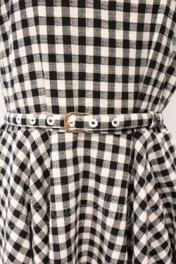 画像2: An MILLE / チェックジャンパースカート M クロ O-26-03-31-048-EL-OP-OW-OS