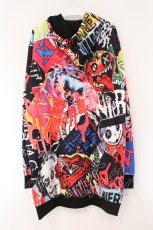 画像3: NieR Clothing / 転写ジップパーカー F コラージュマルチカラー O-26-03-31-049-PU-BL-OW-ZT0405M (3)