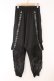 画像1: NieR Clothing / ロゴテープ付きメッシュ切り替えパンツ F ブラック O-26-03-31-051-PU-PA-OW-OS (1)