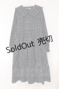 m petit by misako / TT*AOKチェックワンピース M グリーン O-26-03-31-053-LO-OP-IG-OS