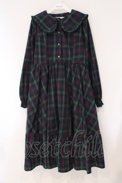 画像1: m petit by misako / TT*AOKチェックワンピース M グリーン O-26-03-31-053-LO-OP-IG-OS