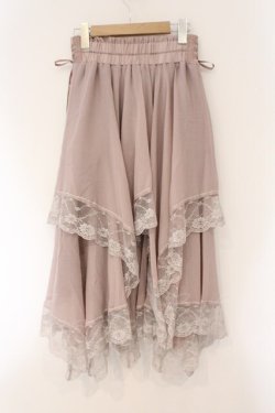 画像3: axes femme / 裾レースイレヘムスカート F ピンク O-26-03-31-055-AX-SK-OW-OS