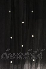 画像2: axes femme POETIQUE / パールチュールティアードスカート M クロ O-26-03-31-056-AX-SK-OW-ZT093 (2)