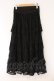 画像3: axes femme / 編上レースティアードスカート F クロ O-26-03-31-058-AX-SK-OW-OS (3)