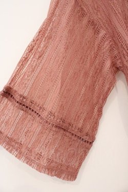 画像2: axes femme / ストライプ柄総レースガウン F ピンク O-26-03-31-059-AX-TO-OW-OS