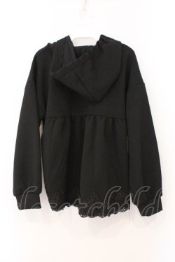 画像2: axes femme / バックフリルパーカープルオーバー M クロ O-26-03-31-1033-AX-TO-IG-OS