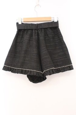 画像3: evelyn / パールラインショートパンツ  クロ O-26-03-31-1034-LO-PA-IG-OS