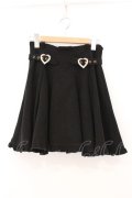 Rojita / 裾フリルハートビジュバックルスカート  クロ O-26-03-31-1035-LO-TO-IG-OS