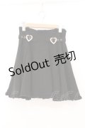 Rojita / 裾フリルハートビジュバックルスカート  クロ O-26-03-31-1035-LO-TO-IG-OS