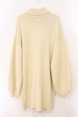画像3: merry jenny / プレゼントリボンタートルニットワンピース  アイボリー×サックス O-26-03-31-1036-LO-OP-IG-OS