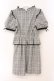 画像4: Honey Cinnamon / 配色リボンペプラムワンピース  シロ×クロ O-26-03-31-1037-LO-OP-IG-OS (4)