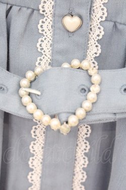 画像3: Secret Honey / レースカラー半袖ワンピース  サックス O-26-03-31-1038-CA-OP-IG-OS