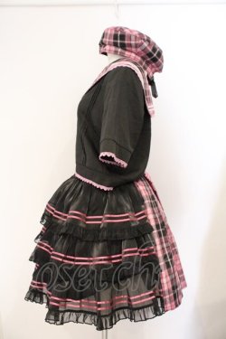 画像3: 伯爵夫人 / チェックセーラーセットアップ L クロ×ピンク O-26-03-31-1042-LO-OP-OW-OS