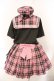 画像4: 伯爵夫人 / チェックセーラーセットアップ L クロ×ピンク O-26-03-31-1042-LO-OP-OW-OS (4)