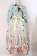 Royal Princess Alice / Animal Picnic Rendezvous　ワンピース ロング丈 ミント O-26-03-31-1045-LO-OP-IG-OS