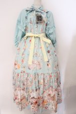 画像1: Royal Princess Alice / Animal Picnic Rendezvous　ワンピース ロング丈 ミント O-26-03-31-1045-LO-OP-IG-OS (1)