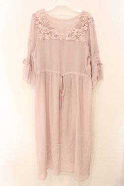 画像3: axes femme / 袖ドロストガウン M ピンク O-26-03-31-1005-AX-TO-OW-OS