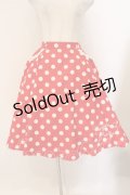 Angelic Pretty / Milkshakeドットサーキュラースカート  アカ O-26-03-31-1051-AP-SK-OW-OS