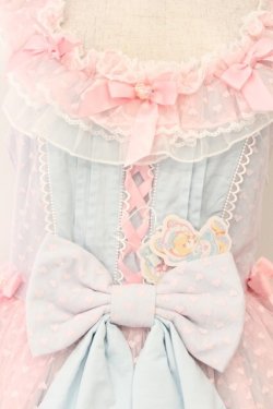 画像2: 吸吸猫 / ハートチュールジャンパースカート M ピンク O-26-03-31-1055-LO-OP-OW-OS