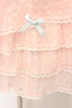 画像4: 吸吸猫 / ハートチュールジャンパースカート M ピンク O-26-03-31-1055-LO-OP-OW-OS