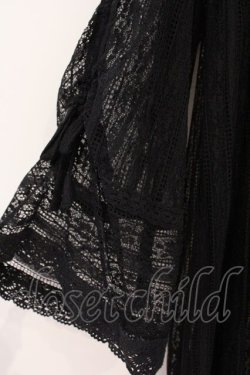 画像2: axes femme / ドロスト長袖レースガウン M クロ O-26-03-31-1001-AX-TO-OW-OS