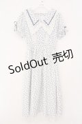 Ank Rouge / NostalgicFlowerセーラーカラーワンピース M シロｘアオ O-26-03-31-1060-CA-OP-YM-OS