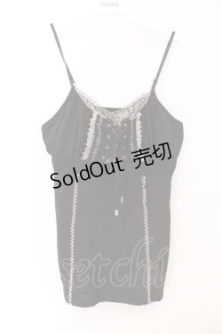 画像1: Ozz Croce / レイヤーキャミソール  ブラック O-26-03-31-1063-OO-TO-YM-OS