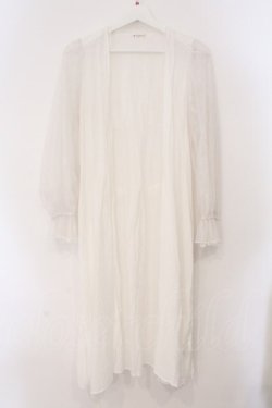 画像1: axes femme / チュールスリーブガウン M シロ O-26-03-31-1008-AX-TO-OW-OS