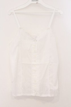 画像1: PINK HOUSE / ピンタック使いキャミブラウス  シロ O-26-03-31-1065-LO-TO-OW-OS