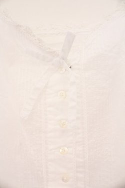 画像2: PINK HOUSE / ピンタック使いキャミブラウス  シロ O-26-03-31-1065-LO-TO-OW-OS