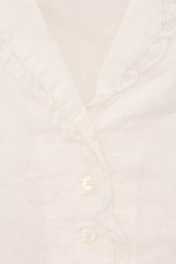 画像2: PINK HOUSE / 刺繍使い開襟ブラウス  シロ O-26-03-31-1066-LO-BL-OW-OS