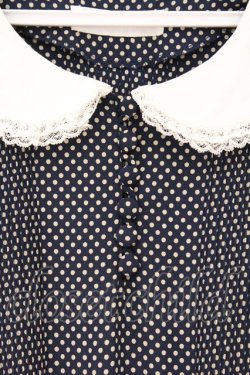 画像2: PINK HOUSE / 丸襟ドットワンピース  コン O-26-03-31-1067-LO-OP-OW-OS