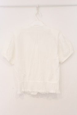画像4: PINK HOUSE / ピンタック使いパフスリーブブラウス  シロ O-26-03-31-1068-LO-BL-OW-OS