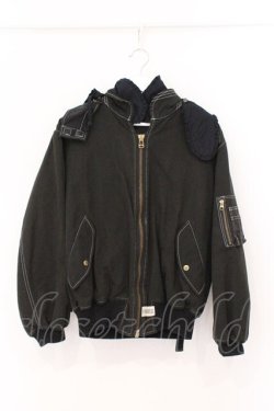 画像1: PINK HOUSE / ゼッケン付きブルゾン  クロ O-26-03-31-1069-LO-JA-OW-OS