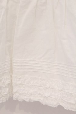 画像2: PINK HOUSE / 裾ピコフリル使いペチスカート  シロ O-26-03-31-1070-LO-SK-OW-OS