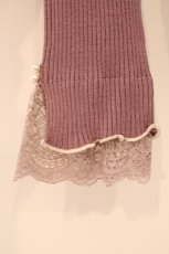 画像2: axes femme / 袖レースメローニットプルオーバー F ピンク O-26-03-31-1011-AX-TO-OW-ZT657 (2)