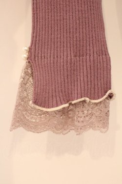 画像2: axes femme / 袖レースメローニットプルオーバー F ピンク O-26-03-31-1011-AX-TO-OW-OS