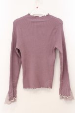 画像3: axes femme / 袖レースメローニットプルオーバー F ピンク O-26-03-31-1011-AX-TO-OW-ZT657 (3)