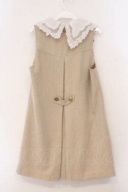 画像3: axes femme POETIQUE / レース襟ロングベスト M ベージュ O-26-03-31-1013-AX-TO-IG-OS